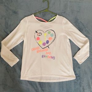 Create kindness and rainbows long sleeve tee shirt